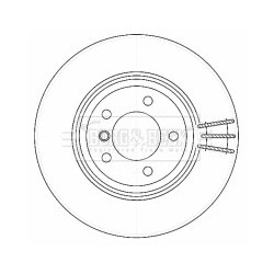 Brake Disc BORG & BECK BBD4472 OE Ref 34116854999