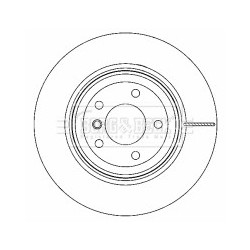 Brake Disc BORG & BECK BBD4473 OE Ref 34216855004