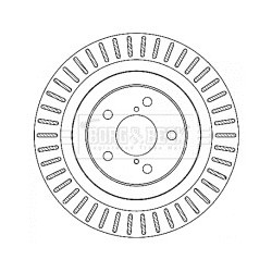 Brake Disc BORG & BECK BBD4475 OE Ref 26700AE04A