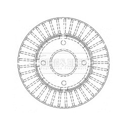 Brake Disc BORG & BECK BBD4477 OE Ref A4544200001