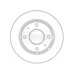 Brake Disc BORG & BECK BBD4478 OE Ref A454 420 00 72