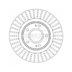 Brake Disc BORG & BECK BBD4481 OE Ref 4249 58