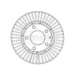 Brake Disc BORG & BECK BBD4483 OE Ref T0023325XA