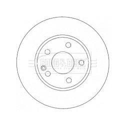 Brake Disc BORG & BECK BBD4484 OE Ref A1694210012