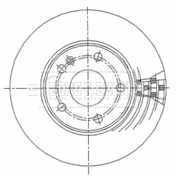 Brake Disc BORG & BECK BBD4486 OE Ref 1694211112