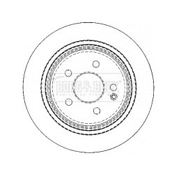Brake Disc BORG & BECK BBD4489 OE Ref A6364230012
