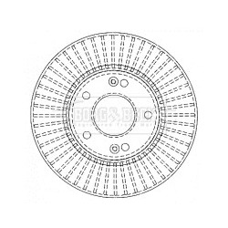 Brake Disc BORG & BECK BBD4495 OE Ref 517121F000