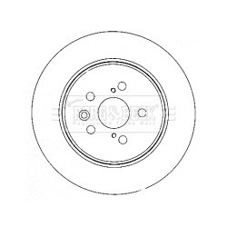 Brake Disc BORG & BECK BBD4501 OE Ref 4243120430