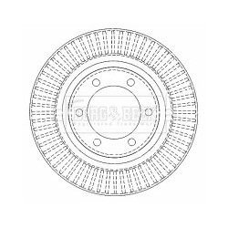 Brake Disc BORG & BECK BBD4502 OE Ref 4351260151