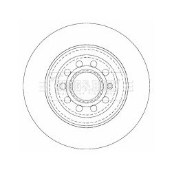 Brake Disc BORG & BECK BBD4507 OE Ref 4F0 615 601 E