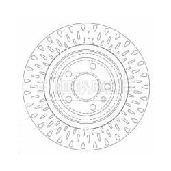 Brake Disc BORG & BECK BBD4508 OE Ref 4F0 615 601 F