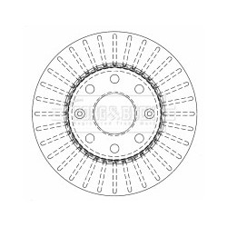 Brake Disc BORG & BECK BBD4510 OE Ref 96574633