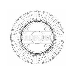 Brake Disc BORG & BECK BBD4511 OE Ref 96549782