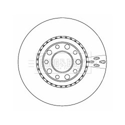 Brake Disc BORG & BECK BBD4513 OE Ref 51760621