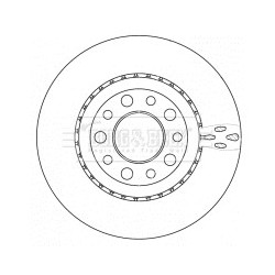 Brake Disc BORG & BECK BBD4517 OE Ref 51760274