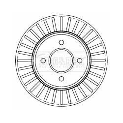 Brake Disc BORG & BECK BBD4518 OE Ref 4020662Y01