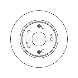 Brake Disc BORG & BECK BBD4520 OE Ref 42510SEA000