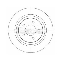 Brake Disc BORG & BECK BBD4522 OE Ref C26Y26251