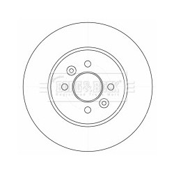 Brake Disc BORG & BECK BBD4531 OE Ref 8200041558