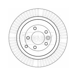 Brake Disc BORG & BECK BBD4533 OE Ref SDB000643
