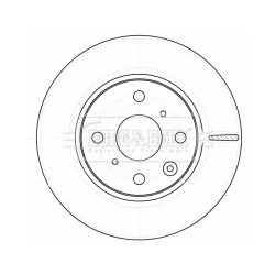 Brake Disc BORG & BECK BBD4534 OE Ref 4246F0
