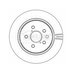 Brake Disc BORG & BECK BBD4535 OE Ref 4243130330