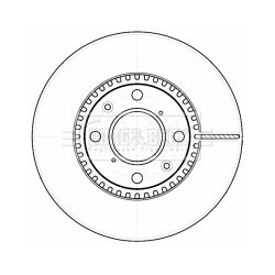 Brake Disc BORG & BECK BBD4537 OE Ref 4702841