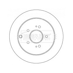 Brake Disc BORG & BECK BBD4539 OE Ref MN102438T