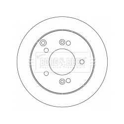 Brake Disc BORG & BECK BBD4540 OE Ref 5841136300