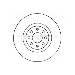 Brake Disc BORG & BECK BBD4544 OE Ref 55700922