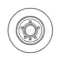 Brake Disc BORG & BECK BBD4545 OE Ref 8E0615601M