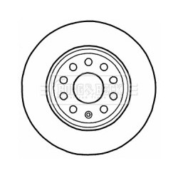Brake Disc BORG & BECK BBD4546 OE Ref 1K0 615 601 M