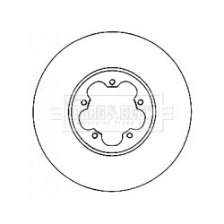 Brake Disc BORG & BECK BBD4563 OE Ref 1503290