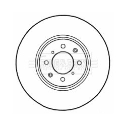 Brake Disc BORG & BECK BBD4564 OE Ref SDB000440