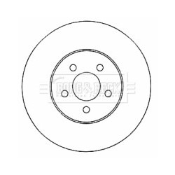 Brake Disc BORG & BECK BBD4568 OE Ref 4695186