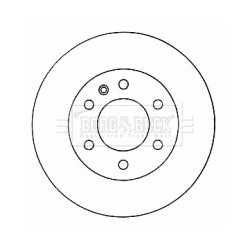 Brake Disc BORG & BECK BBD4570 OE Ref 2E0 615 301