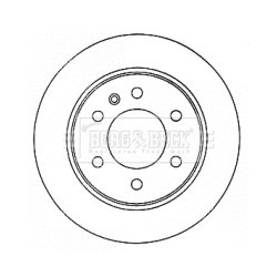 Brake Disc BORG & BECK BBD4571 OE Ref 910 423 00 00