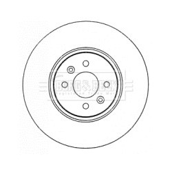 Brake Disc BORG & BECK BBD4572 OE Ref 7701207897