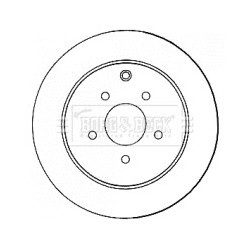 Brake Disc BORG & BECK BBD4573 OE Ref 43206CK000
