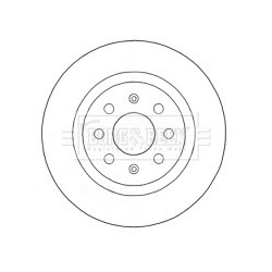 Brake Disc BORG & BECK BBD4577 OE Ref 55700592