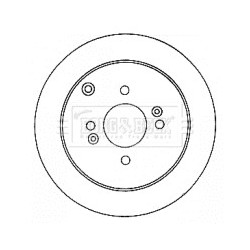Brake Disc BORG & BECK BBD4578 OE Ref 584111C800 BORG & BECK