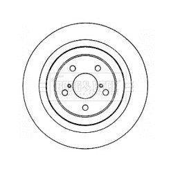 Brake Disc BORG & BECK BBD4581 OE Ref 26700AE04C