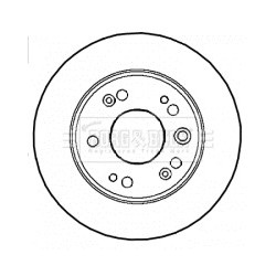 Brake Disc BORG & BECK BBD4590 OE Ref 42510S7AJ50