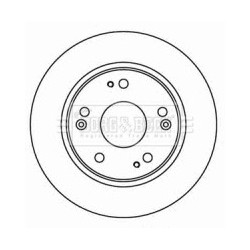 Brake Disc BORG & BECK BBD4598 OE Ref 42510SNAA00