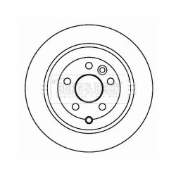 Brake Disc BORG & BECK BBD4599 OE Ref LR001018