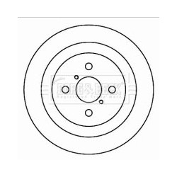 Brake Disc BORG & BECK BBD4601 OE Ref 424310D060000