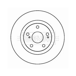 Brake Disc BORG & BECK BBD4606 OE Ref 4351206090