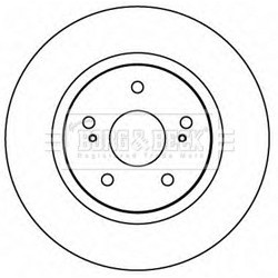 Brake Disc BORG & BECK BBD4607 OE Ref 55211-65J00-000