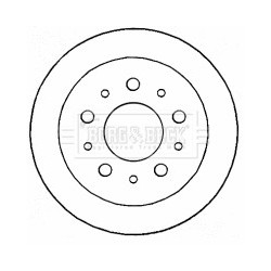 Brake Disc BORG & BECK BBD4609 OE Ref 4249A1