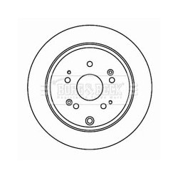 Brake Disc BORG & BECK BBD4610 OE Ref 42510-SA9-E50